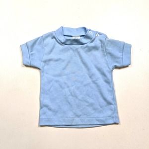 Vintage Solid Light Blue Shirt Sz 9-12m